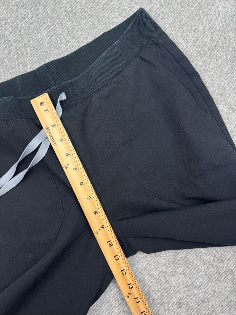 Figs Wide Leg Elastic Waist Scrub Pants Black Women’s Medium - Picture 8 of 10